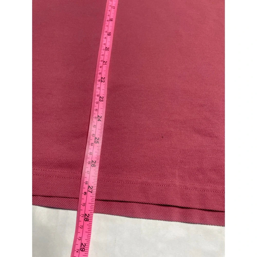 Brooks Brothers 1818 Performance‎ Polo Shirt Mens XL Slim Fit Pink Cotton Pique